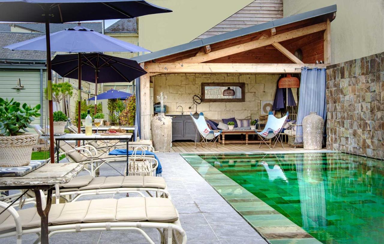 La Marine De Loire Hotel & Spa Montsoreau Bagian luar foto